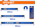 3Pcs تعليقة عدة مغنطيس