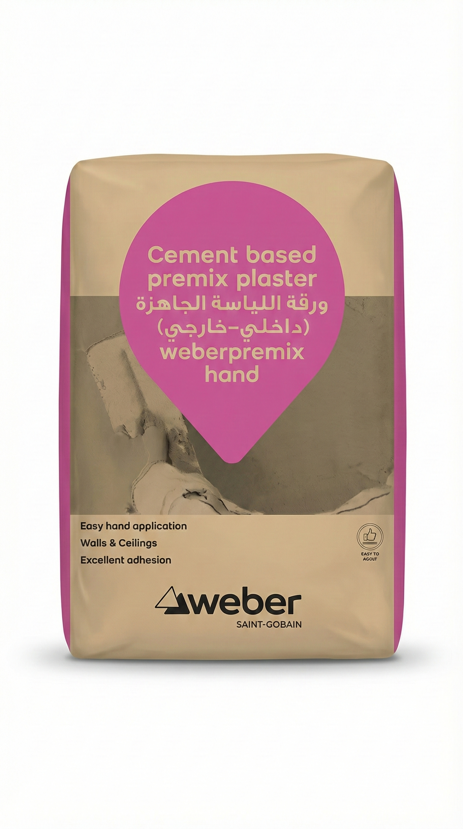 Weberpremix Hand – Cement Based Premix Plaster (Interior &amp; Exterior)
