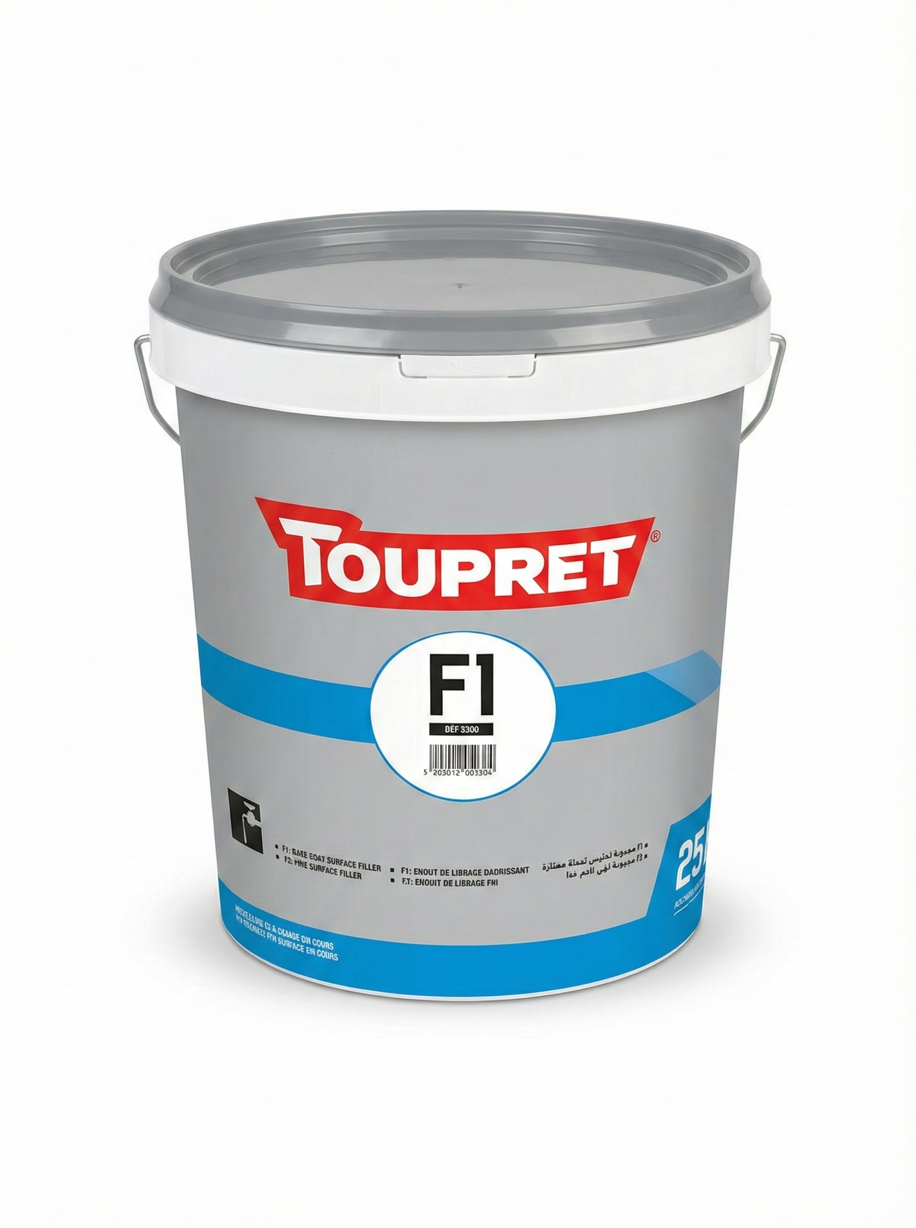 Toupret F1 – Base Coat Surface Filler &amp; Leveling Plaster