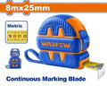 Wadfow Measuring Tape 8m x 25mm - Heavy Duty (WMT1241)متر قياس وادفو 8 أمتار (عريض 25 ملم)