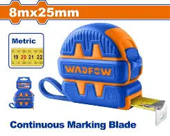 Wadfow Measuring Tape 8m x 25mm - Heavy Duty (WMT1241)متر قياس وادفو 8 أمتار (عريض 25 ملم)