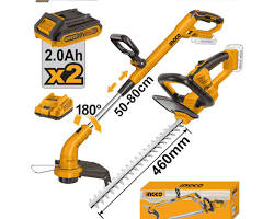 Ingco Cordless Jigsaw 20V (COSLI240585) - Wood & Metal Cutter - Full Kit/منشار تزيين (أركت) إنجكو بطارية 20 فولت